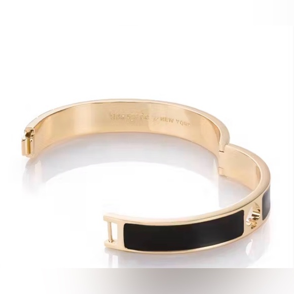 Kate Spade Hinge enamel hole punch bangle bracelet - Picture 2 of 6